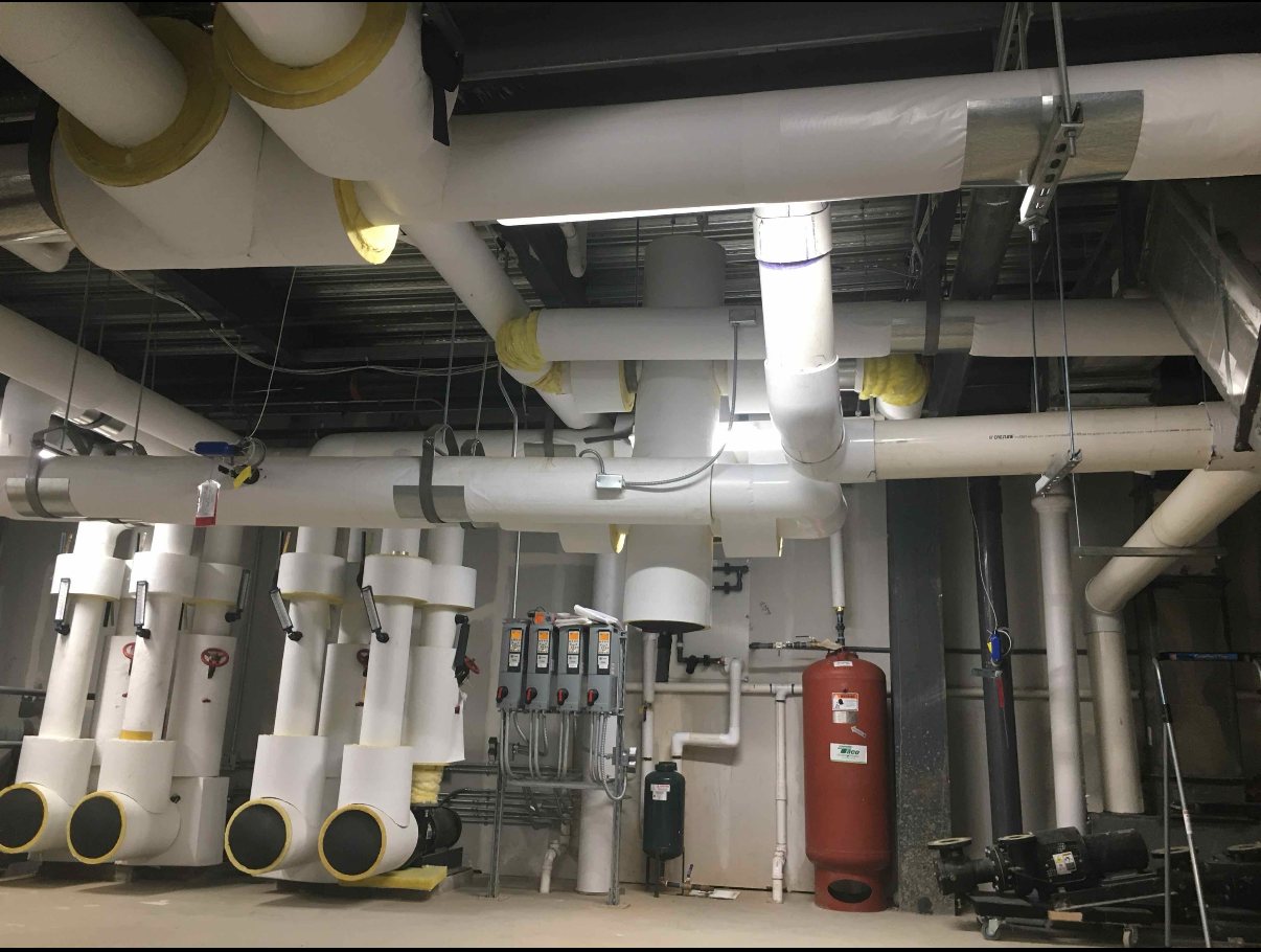 Overhead Mechanical Piping