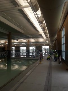 Overhead utilities coordinated before finish work.